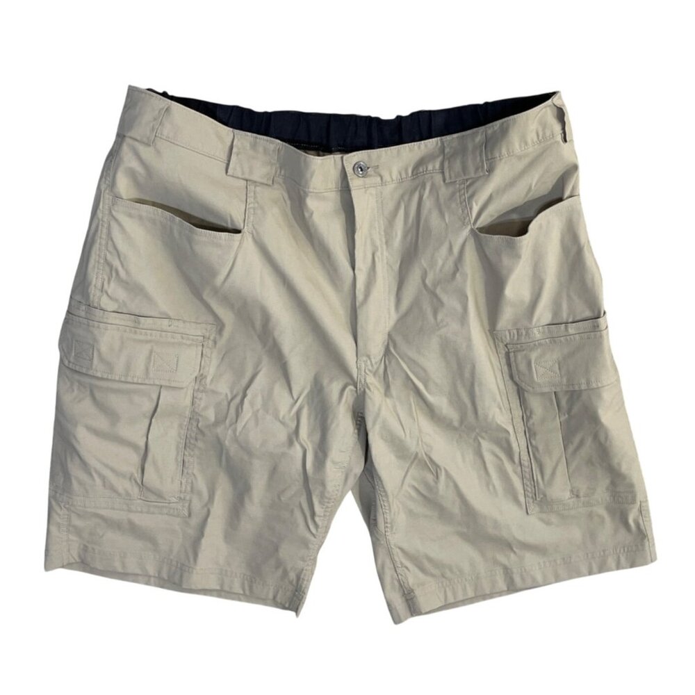 Duluth Tranding Co Men's DuluthFlex Dry on the Fly Khaki  11" Cargo Shorts 2XL